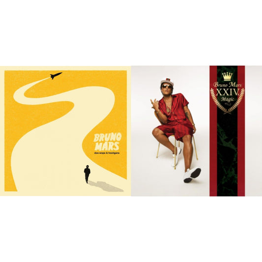 This is a 2 LP Vinyl SKU bundle.
1.This LP Vinyl is brand new.Format: LP VinylMusic Style: Contemporary R&BThis item's title is: 24K MagicArtist: Bruno MarsLabel: ATLANTICBarcode: 075678662720Release Date: 11/18/2016
2.This LP Vinyl is brand new.