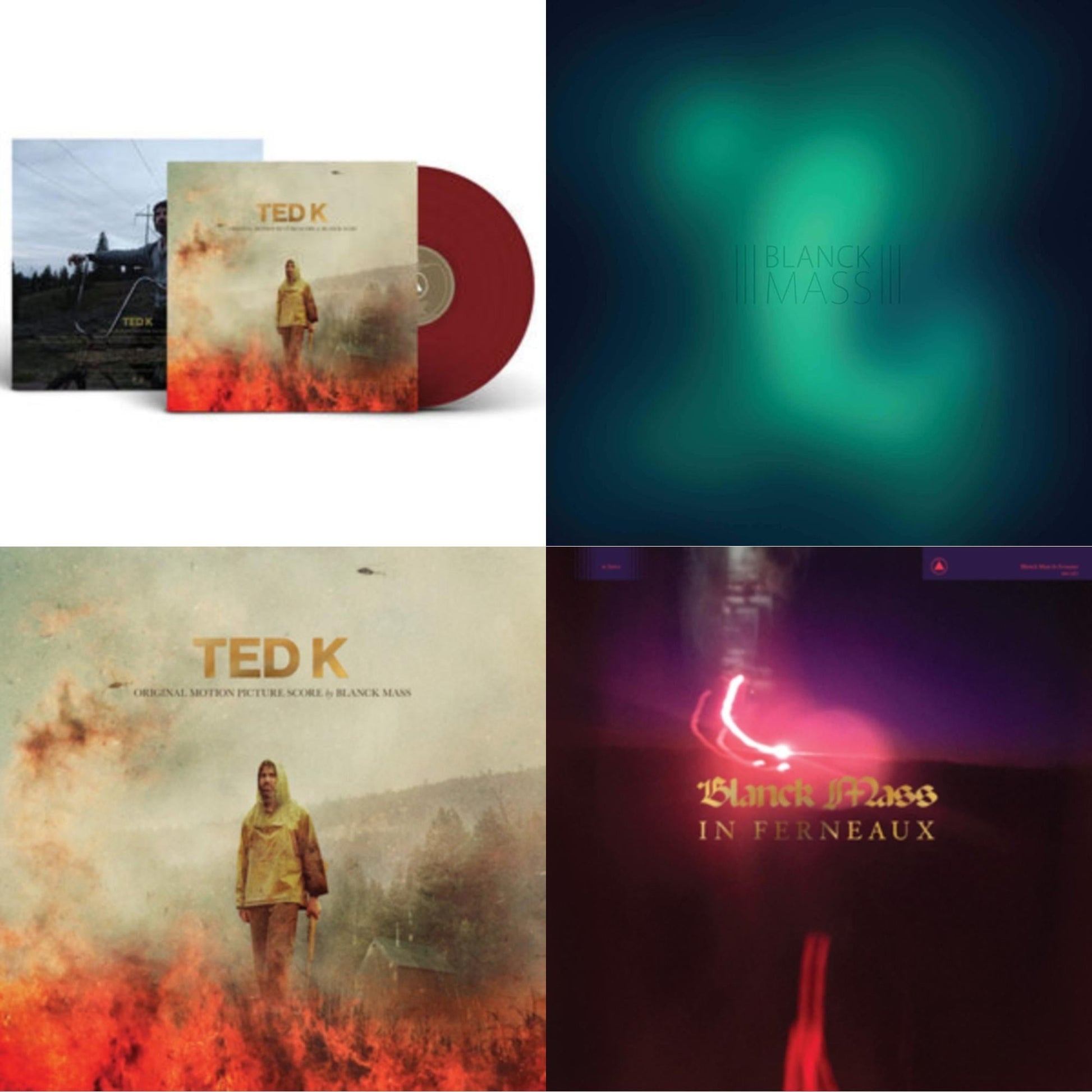 This is a 4 LP Vinyl SKU bundle.
1.This LP Vinyl is brand new.Format: LP VinylMusic Style: AmbientThis item's title is: Ted K Original Score (Opaque Red LP Vinyl)Artist: Blanck MassLabel: SACRED BONES RECORDSBarcode: 843563149805Release Date: 6/10/2022
2.This LP Vinyl is brand new.