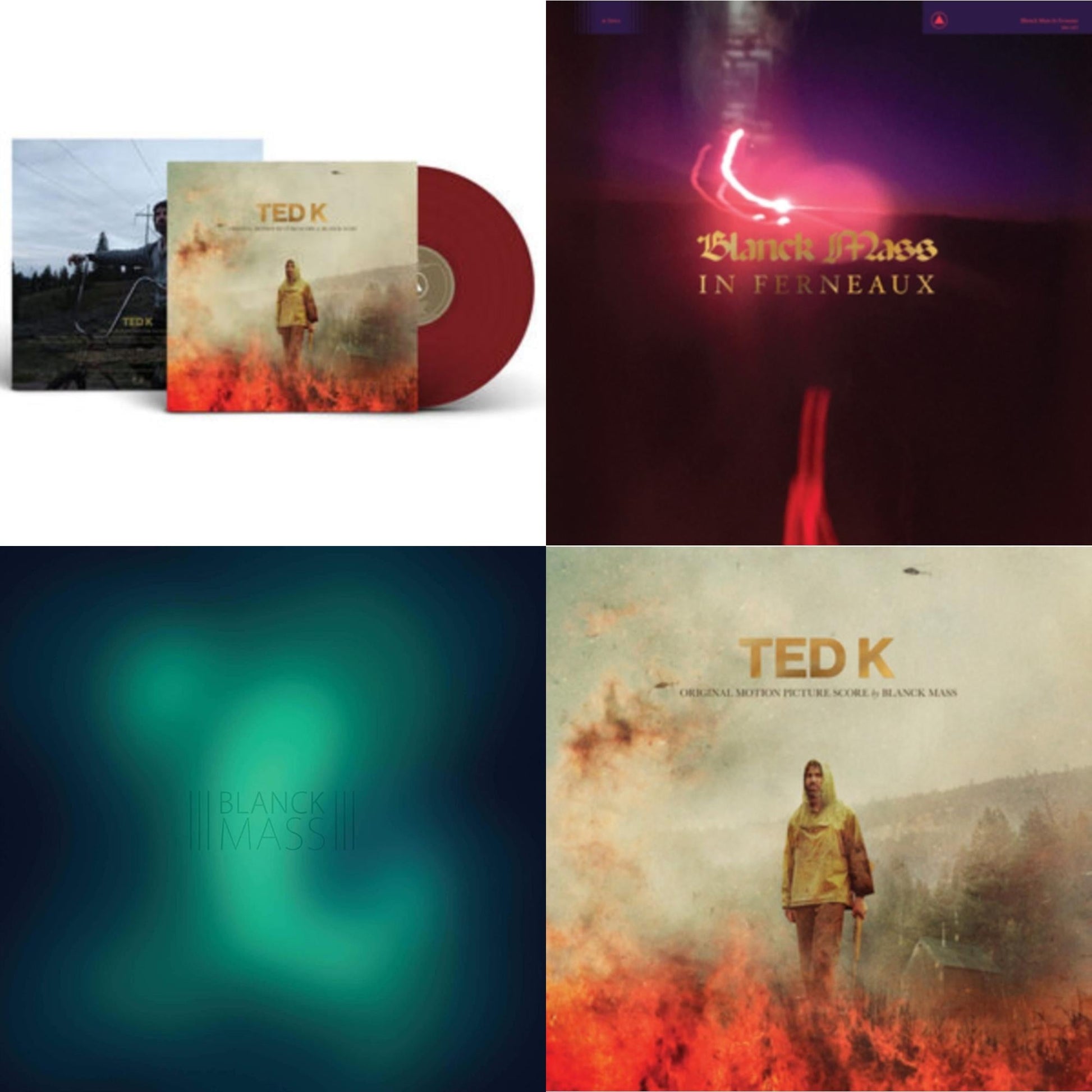 This is a 4 LP Vinyl SKU bundle.
1.This LP Vinyl is brand new.Format: LP VinylMusic Style: AmbientThis item's title is: Ted K Original Score (Opaque Red LP Vinyl)Artist: Blanck MassLabel: SACRED BONES RECORDSBarcode: 843563149805Release Date: 6/10/2022
2.This LP Vinyl is brand new.