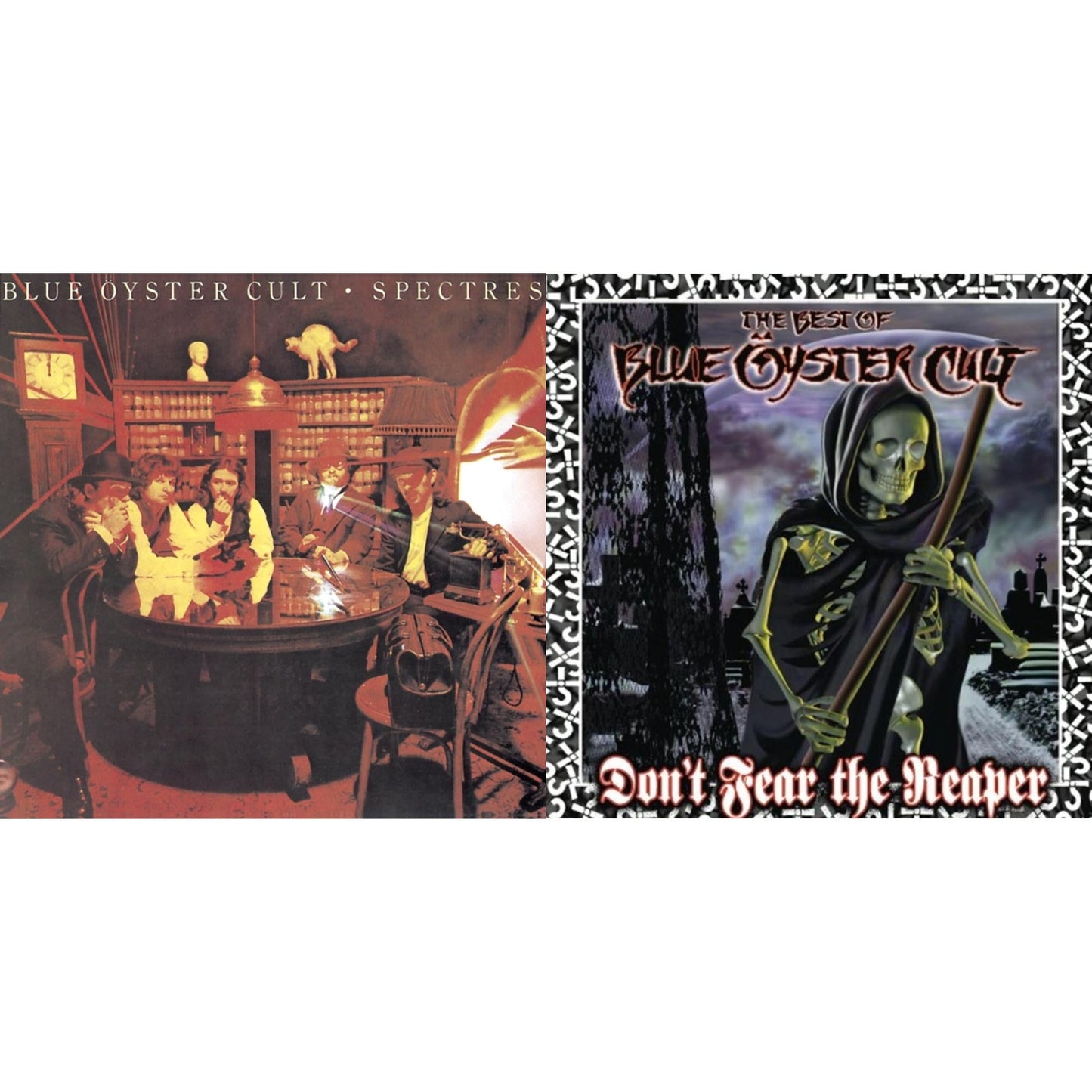 This is a 2 CD SKU bundle.
1.This CD is brand new.Format: CDMusic Style: Hard RockThis item's title is: SpectresArtist: Blue Oyster CultLabel: SONY SPECIAL MARKETINGBarcode: 886976927127Release Date: 5/4/2010
2.This CD is brand new.