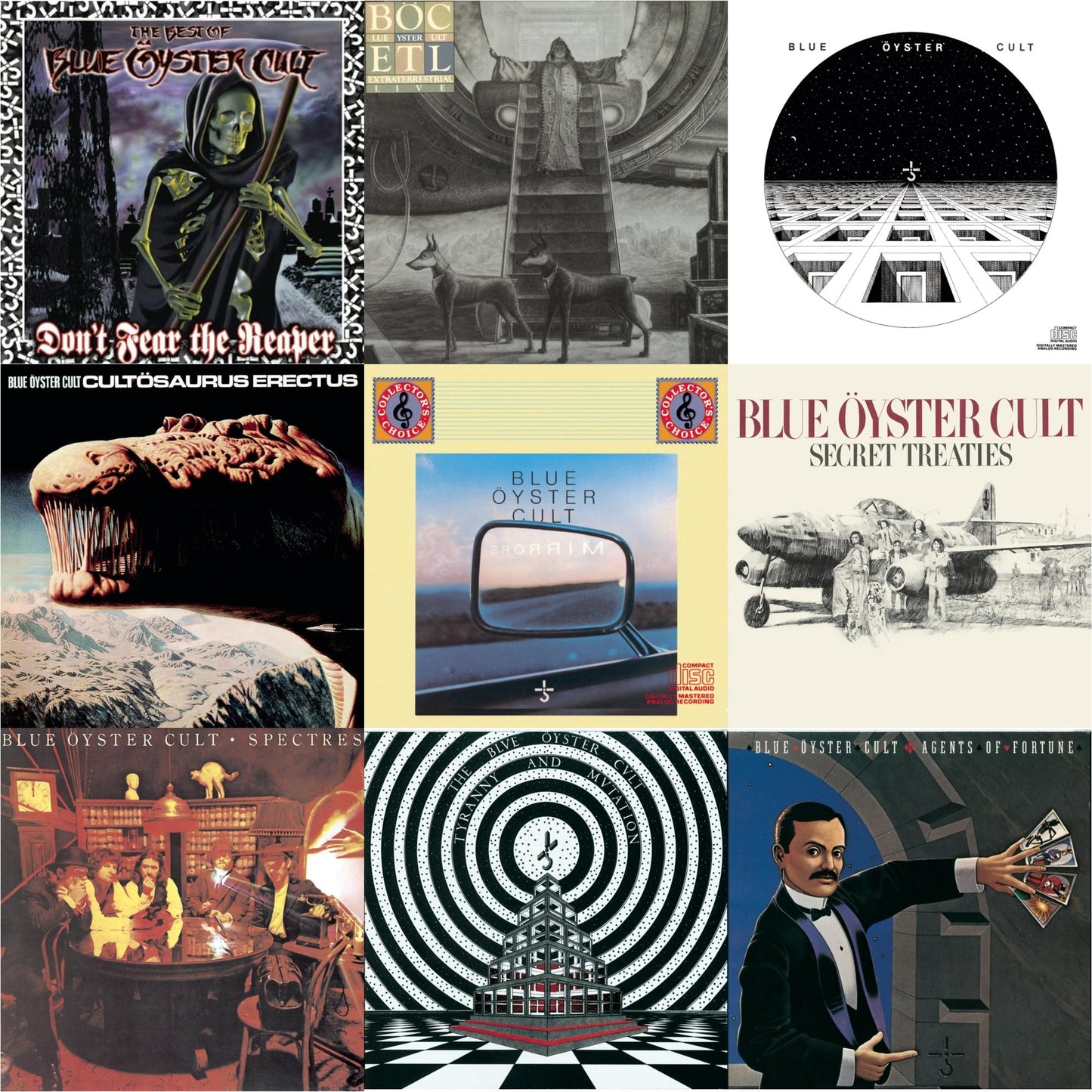 Don't Fear The Reaper: Best Of Blue Oyster Cult & Extraterrestrial Live & Blue Oyster Cult & Cultosaurus Erectus & Mirrors & Secret Treaties & Spectres & Tyranny & Mutation & Agents Of Fortune