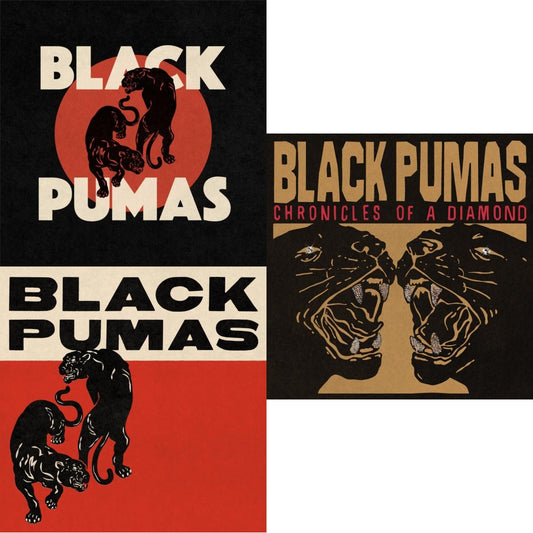 Black Pumas (Cream LP Vinyl) & Black Pumas (Deluxe/Gold & Red/Black Marble Vinyl/2LP) & Chronicles Of A Diamond (Clear LP Vinyl)