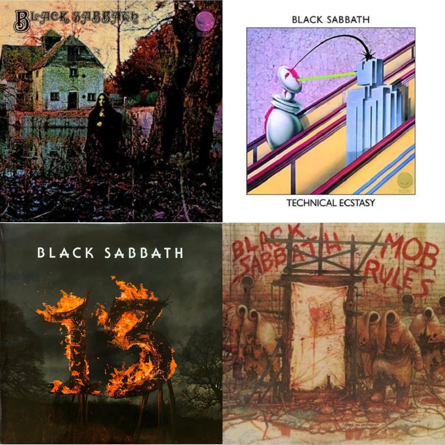 Black Sabbath (LP/CD) (180G) & Technical Ecstasy & 13 & Mob Rules (Deluxe/2LP)