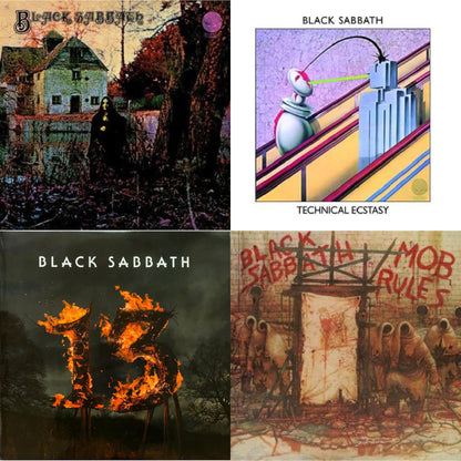 Black Sabbath (LP/CD) (180G) & Technical Ecstasy & 13 & Mob Rules (Deluxe/2LP)