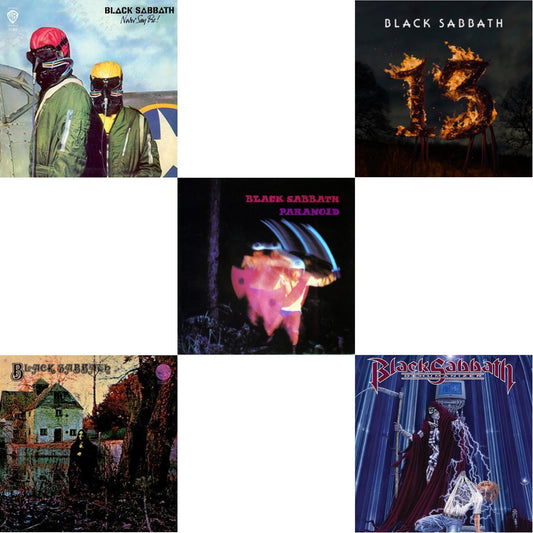 Never Say Die! (180G/Limited/Gray LP Vinyl) & Black Sabbath (LP/CD) (180G) & Paranoid & 13 & Dehumanizer (Deluxe Edition/2LP) (Rocktober)