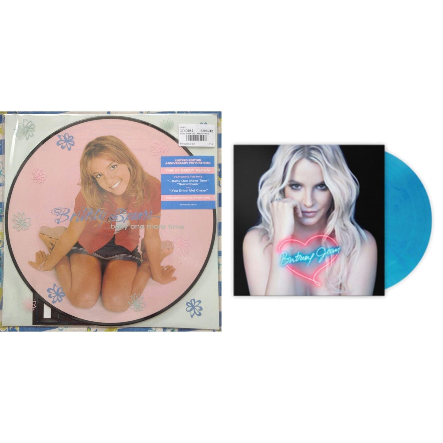 Baby One More Time (Picture Disc/140G/Dl Code) & Britney Jean (Blue Marbled LP Vinyl/Import)