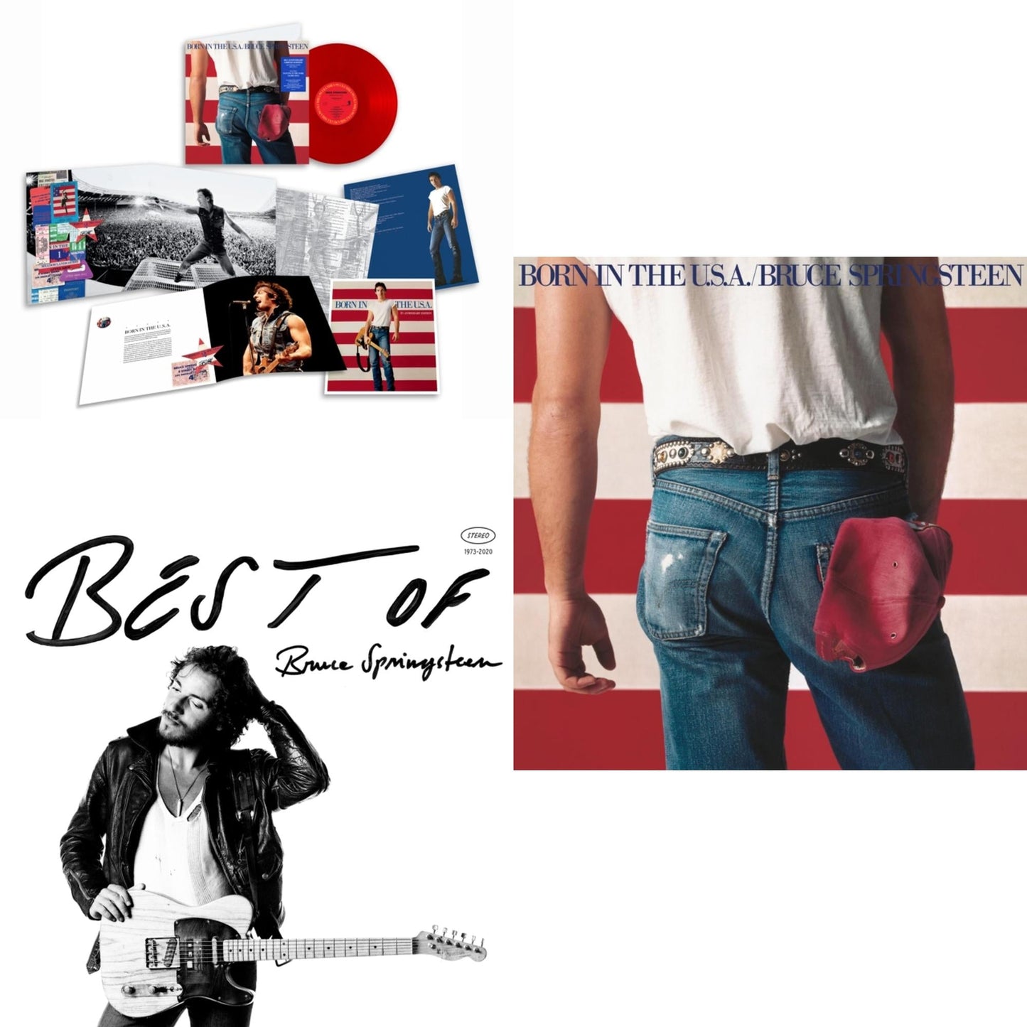 This is a 3 LP Vinyl SKU bundle.
1.This LP Vinyl is brand new.Format: LP VinylThis item's title is: Born In The U.S.A. (40Th Anniversary Edition/Red LP Vinyl)Artist: Bruce SpringsteenBarcode: 196588751615Release Date: 6/14/2024
2.This LP Vinyl is brand new.