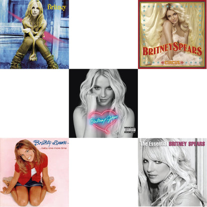 Britney & Baby One More Time & Britney Jean & Circus & Essential Britney Spears