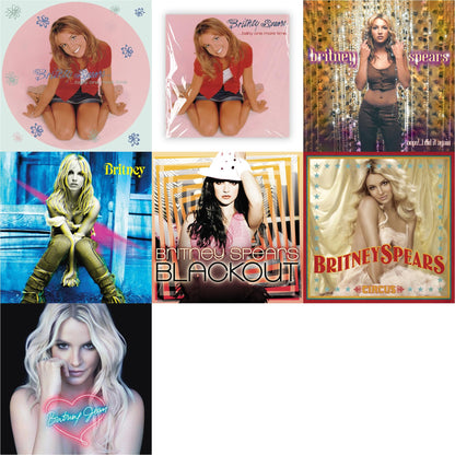 This is a 7 LP Vinyl SKU bundle.
1.This LP Vinyl is brand new.Format: LP VinylMusic Style: Dance-popThis item's title is: Baby One More Time (Picture Disc/140G/Dl Code)Artist: Britney SpearsLabel: LEGACYBarcode: 190758862613Release Date: 11/23/2018
2.This LP Vinyl is brand new.