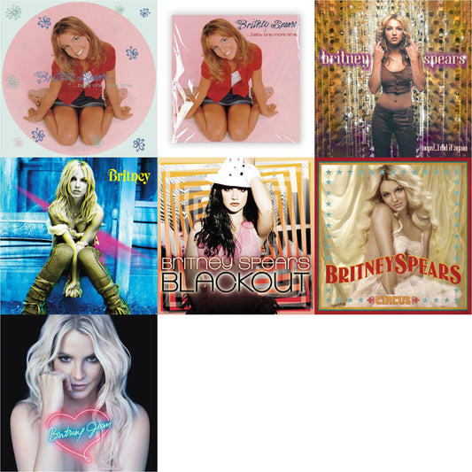 This is a 7 LP Vinyl SKU bundle.
1.This LP Vinyl is brand new.Format: LP VinylMusic Style: Dance-popThis item's title is: Baby One More Time (Picture Disc/140G/Dl Code)Artist: Britney SpearsLabel: LEGACYBarcode: 190758862613Release Date: 11/23/2018
2.This LP Vinyl is brand new.