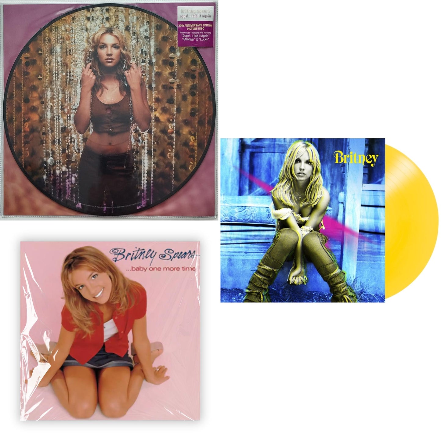 Oops!... I Did It Again (20Th Anniversary Edition Picture LP Vinyl) & Baby One More Time & Britney (Yellow LP Vinyl/Import)