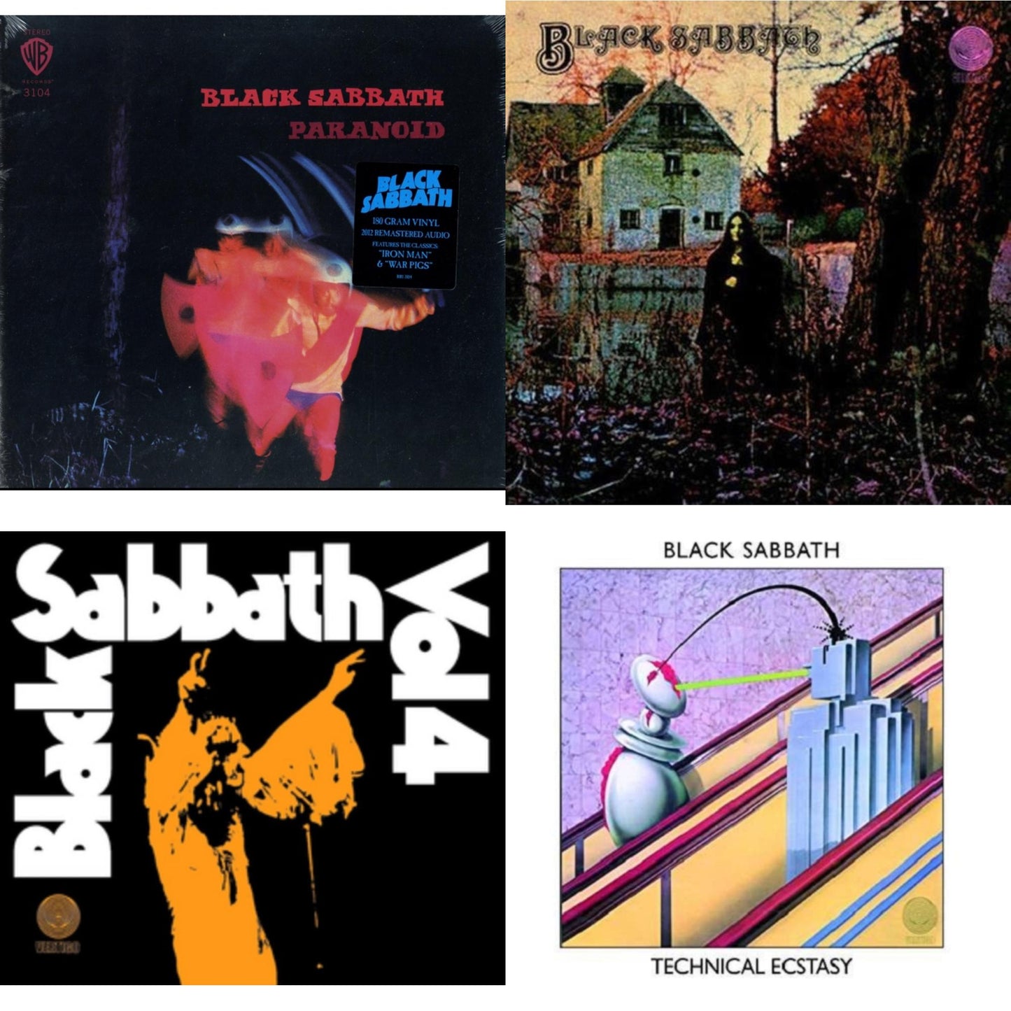 Paranoid (180G) & Black Sabbath (LP/CD) (180G) & Black Sabbath Vol.4 & Technical Ecstasy
