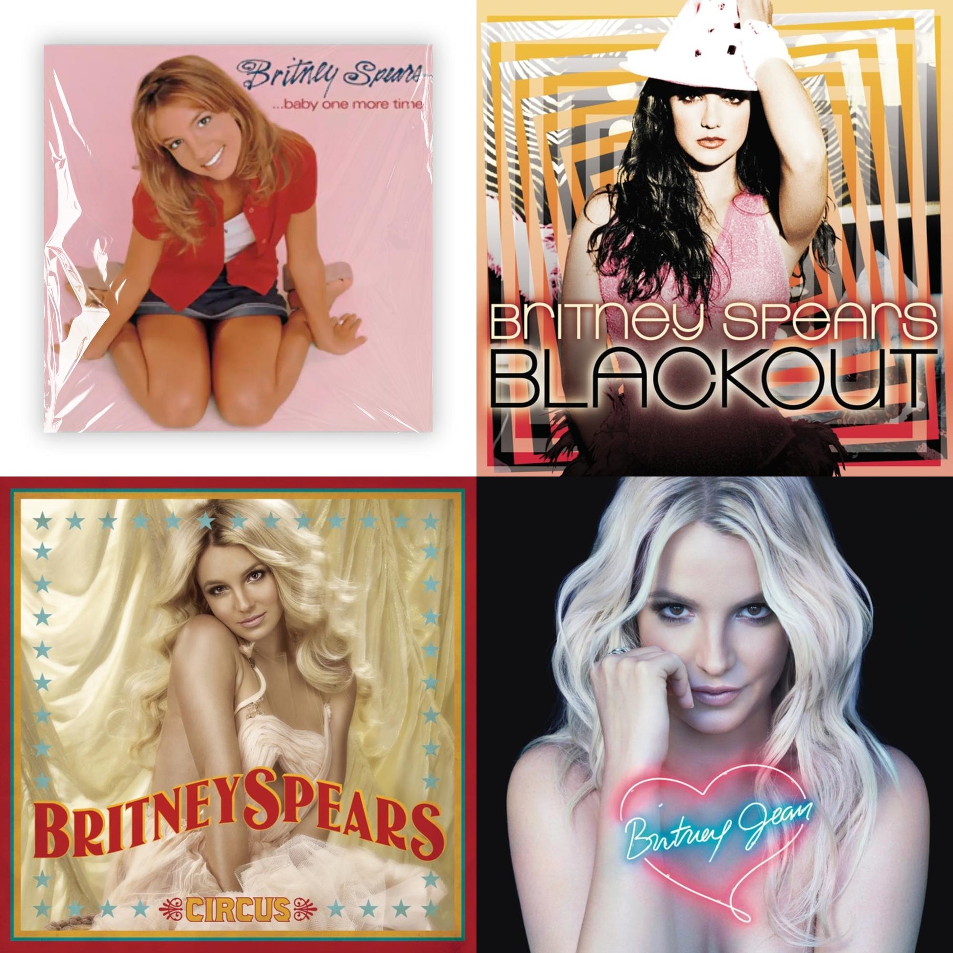 This is a 4 LP Vinyl SKU bundle.
1.This LP Vinyl is brand new.Format: LP VinylMusic Style: BalladThis item's title is: Baby One More TimeArtist: Britney SpearsLabel: LEGACYBarcode: 196587738419Release Date: 3/31/2023
2.This LP Vinyl is brand new.