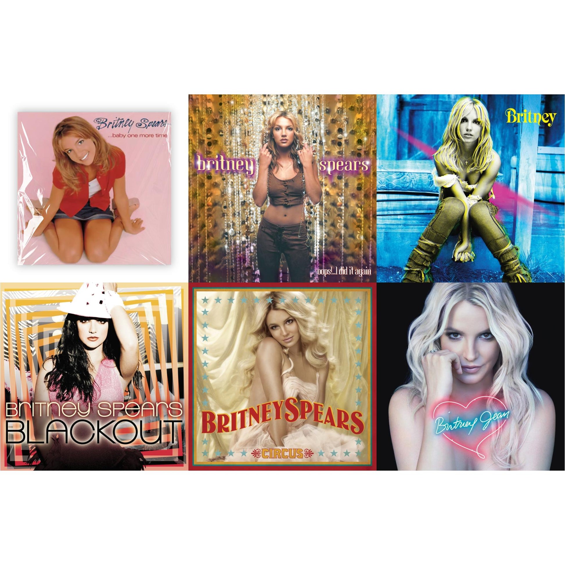 This is a 6 LP Vinyl SKU bundle.
1.This LP Vinyl is brand new.Format: LP VinylMusic Style: BalladThis item's title is: Baby One More TimeArtist: Britney SpearsLabel: LEGACYBarcode: 196587738419Release Date: 3/31/2023
2.This LP Vinyl is brand new.