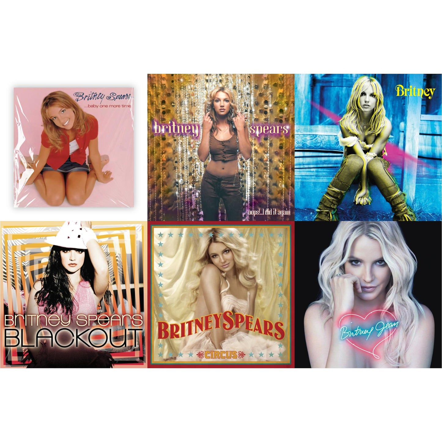 Baby One More Time & Oops!... I Did It Again & Britney & Blackout & Circus & Britney Jean