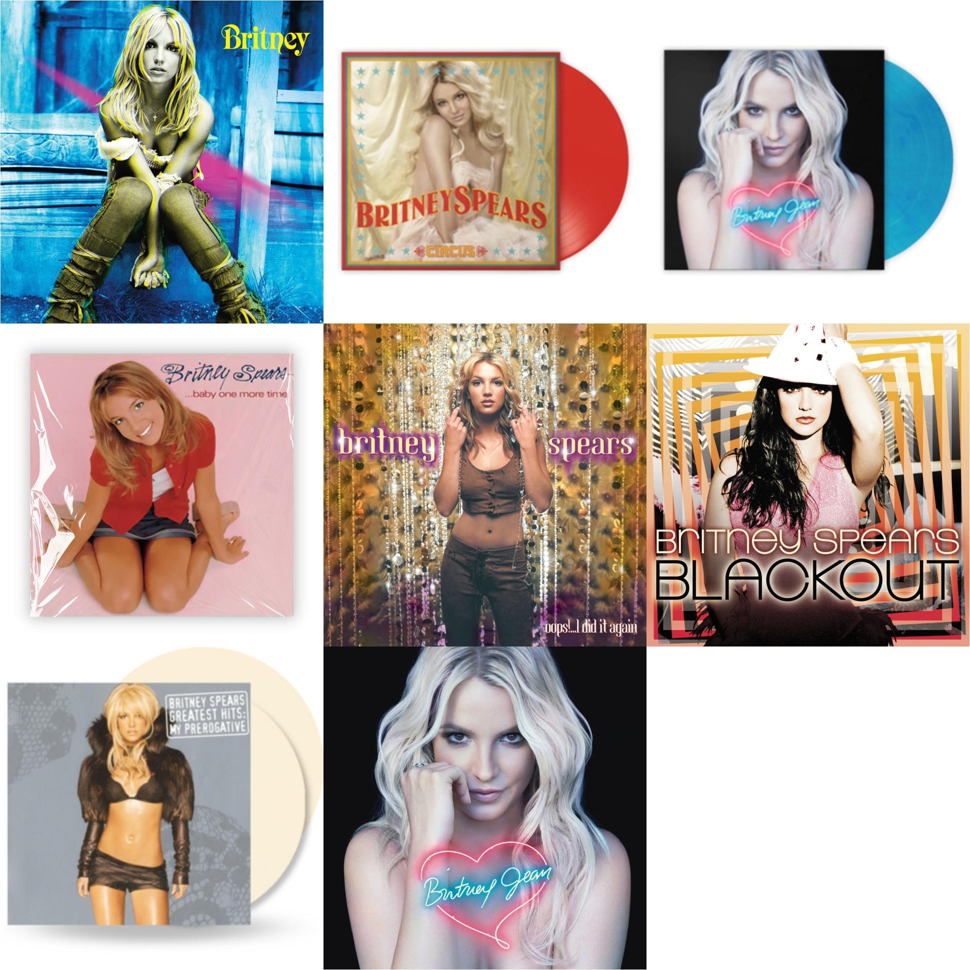This is a 8 LP Vinyl SKU bundle.
1.This LP Vinyl is brand new.Format: LP VinylMusic Style: BalladThis item's title is: Baby One More TimeArtist: Britney SpearsLabel: LEGACYBarcode: 196587738419Release Date: 3/31/2023
2.This LP Vinyl is brand new.