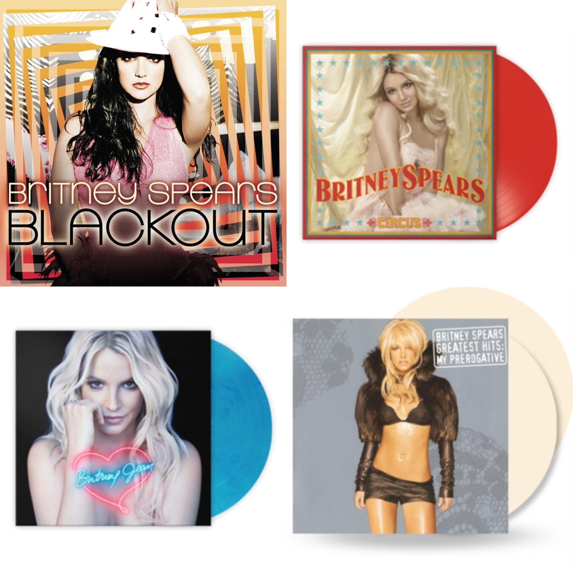This is a 4 LP Vinyl SKU bundle.
1.This LP Vinyl is brand new.Format: LP VinylMusic Style: Dance-popThis item's title is: BlackoutArtist: Britney SpearsLabel: LEGACYBarcode: 196587738716Release Date: 3/31/2023
2.This LP Vinyl is brand new.