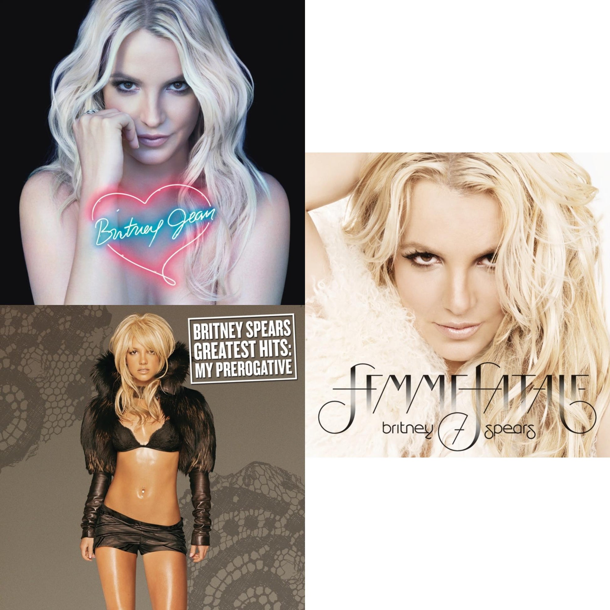 This is a 3 LP Vinyl SKU bundle.
1.This LP Vinyl is brand new.Format: LP VinylMusic Style: EuropopThis item's title is: Britney JeanArtist: Britney SpearsLabel: LEGACYBarcode: 196587739010Release Date: 3/31/2023
2.This LP Vinyl is brand new.