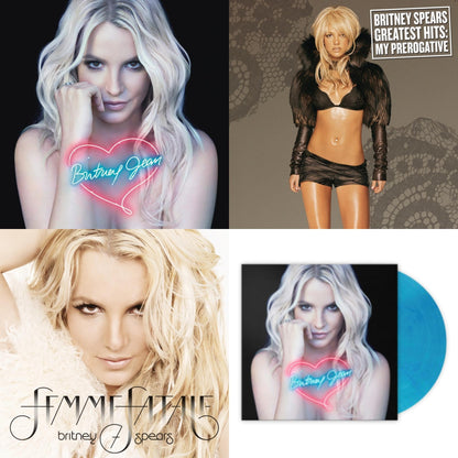 Britney Jean & Femme Fatale & Greatest Hits : My Prerogative (2LP) & Britney Jean (Blue Marbled LP Vinyl/Import)