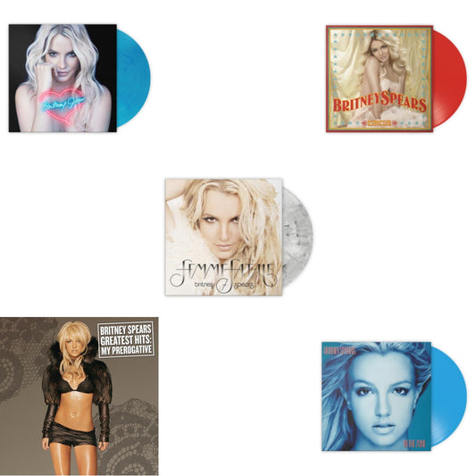 This is a 5 LP Vinyl SKU bundle.
1.This LP Vinyl is brand new.Format: LP VinylMusic Style: HouseThis item's title is: Greatest Hits : My Prerogative (2LP)Artist: Britney SpearsLabel: LEGACYBarcode: 196587739218Release Date: 3/31/2023
2.This LP Vinyl is brand new.