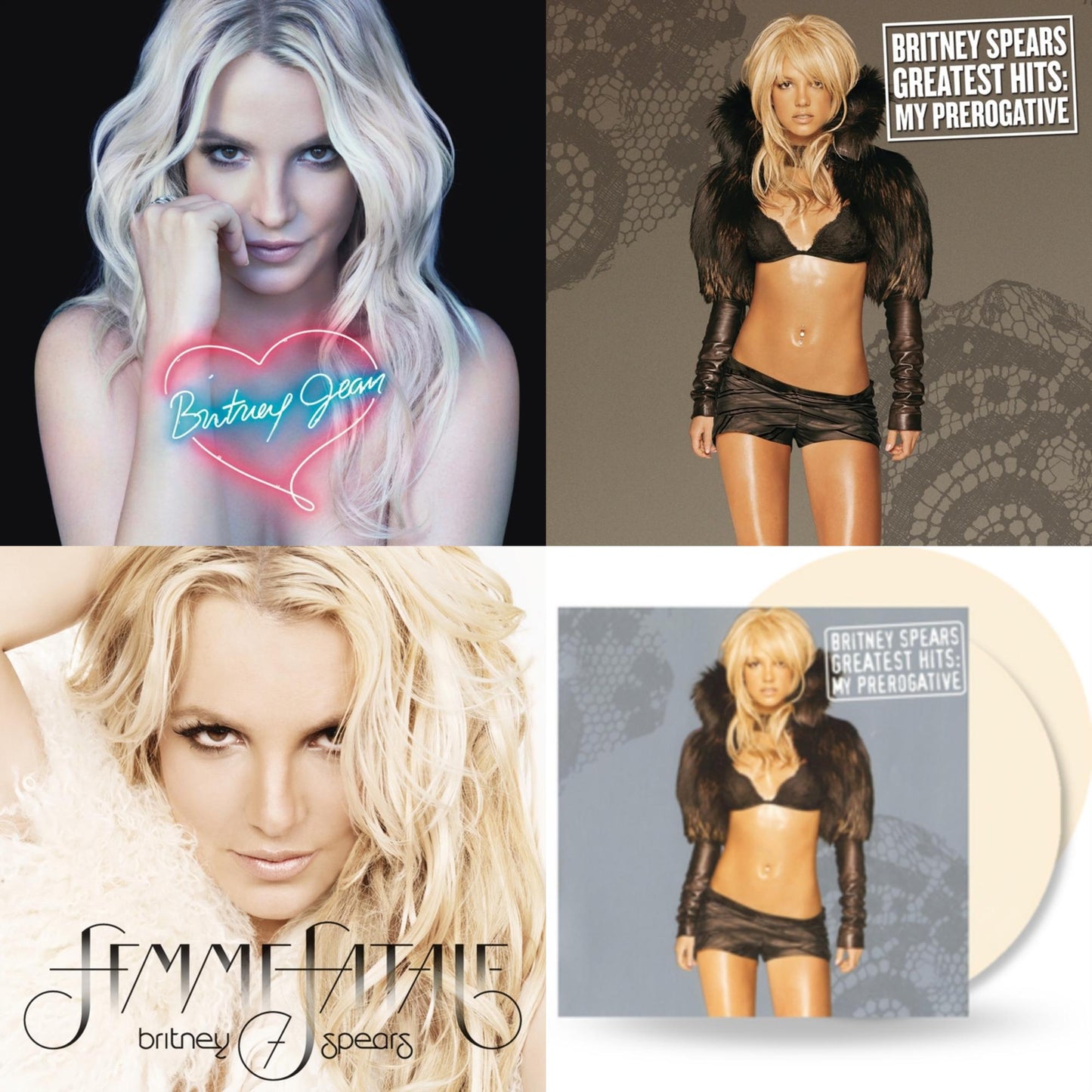 Britney Jean & Femme Fatale & Greatest Hits : My Prerogative (2LP) & Greatest Hits: My Prerogative (2LP/Cream Vinyl/Import)
