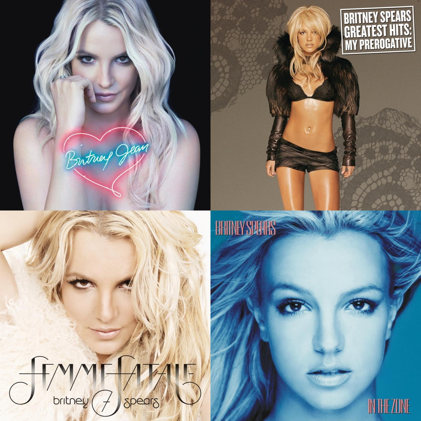 In The Zone & Britney Jean & Femme Fatale & Greatest Hits : My Prerogative (2LP)