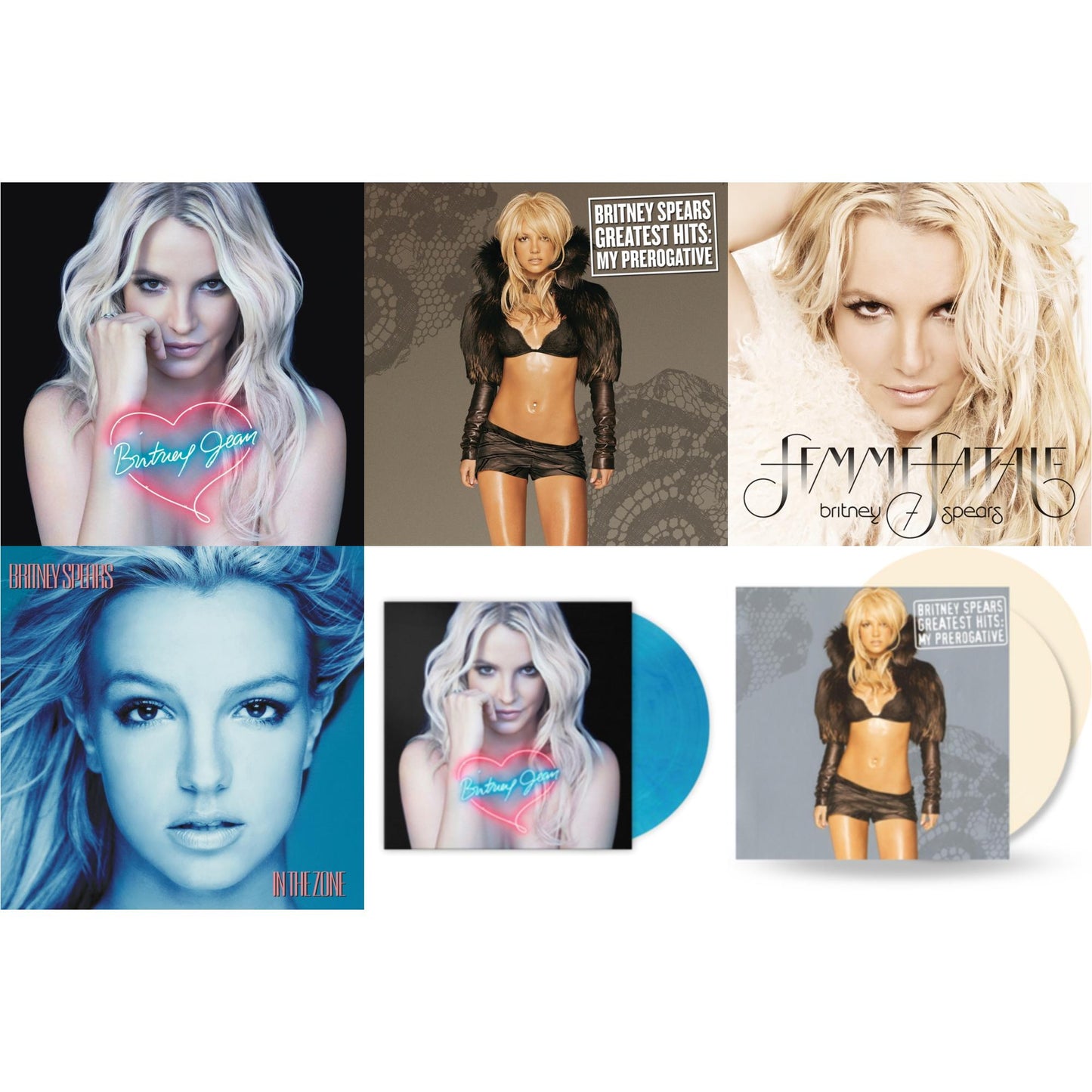 This is a 6 LP Vinyl SKU bundle.
1.This LP Vinyl is brand new.Format: LP VinylMusic Style: EuropopThis item's title is: Britney JeanArtist: Britney SpearsLabel: LEGACYBarcode: 196587739010Release Date: 3/31/2023
2.This LP Vinyl is brand new.