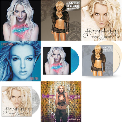 Britney Spears - Oops!... I Did It Again & In The Zone & Britney Jean & Femme Fatale & Greatest Hits : My Prerogative (2LP) & Britney Jean (Blue Marbled LP Vinyl/Import) & Femme Fatale (Light Grey Marbled LP Vinyl/Import) & Greatest Hits: My