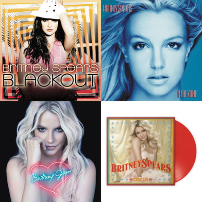 This is a 4 LP Vinyl SKU bundle.
1.This LP Vinyl is brand new.Format: LP VinylMusic Style: Dance-popThis item's title is: BlackoutArtist: Britney SpearsLabel: LEGACYBarcode: 196587738716Release Date: 3/31/2023
2.This LP Vinyl is brand new.