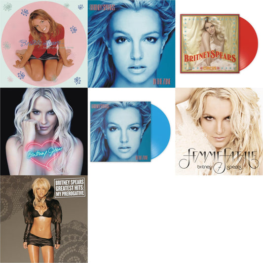 This is a 7 LP Vinyl SKU bundle.
1.This LP Vinyl is brand new.Format: LP VinylMusic Style: Dance-popThis item's title is: Baby One More Time (Picture Disc/140G/Dl Code)Artist: Britney SpearsLabel: LEGACYBarcode: 190758862613Release Date: 11/23/2018
2.This LP Vinyl is brand new.
