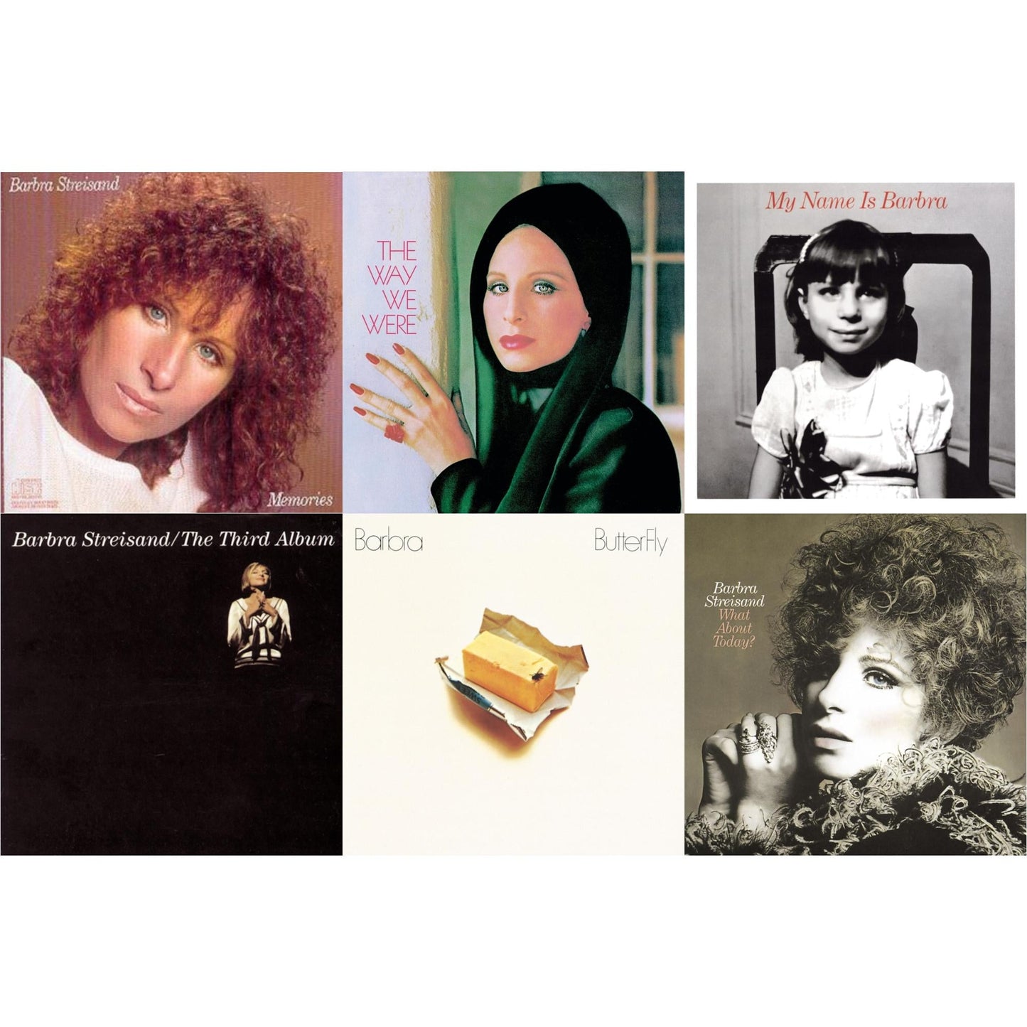 Memories & Way We Were & My Name Is Barbra & Third Album & Butterfly & What About Today