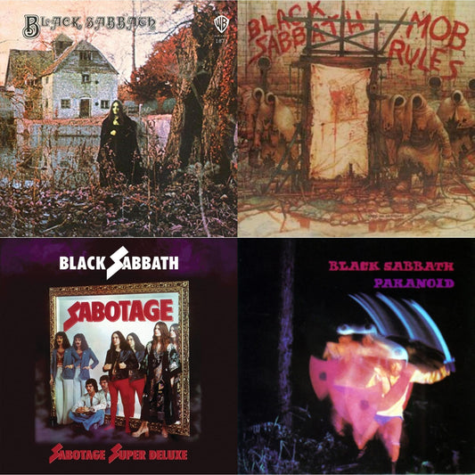 Black Sabbath (180G) & Paranoid & Sabotage (Super Deluxe Edition/4LP/7Inch) & Mob Rules (Deluxe/2LP)