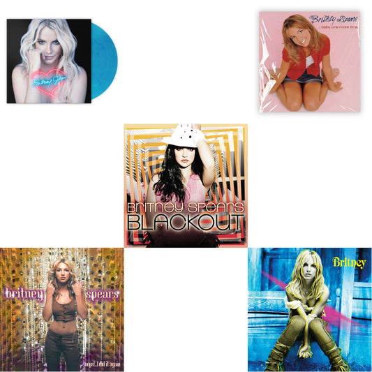 This is a 5 LP Vinyl SKU bundle.
1.This LP Vinyl is brand new.Format: LP VinylMusic Style: BalladThis item's title is: Baby One More TimeArtist: Britney SpearsLabel: LEGACYBarcode: 196587738419Release Date: 3/31/2023
2.This LP Vinyl is brand new.