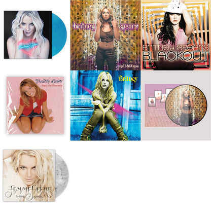 Oops!... I Did It Again (20Th Anniversary Edition Picture LP Vinyl) & Baby One More Time & Oops!... I Did It Again & Britney & Blackout & Britney Jean (Blue Marbled LP Vinyl/Import) & Femme Fatale (Light Grey Marbled LP Vinyl/Import)