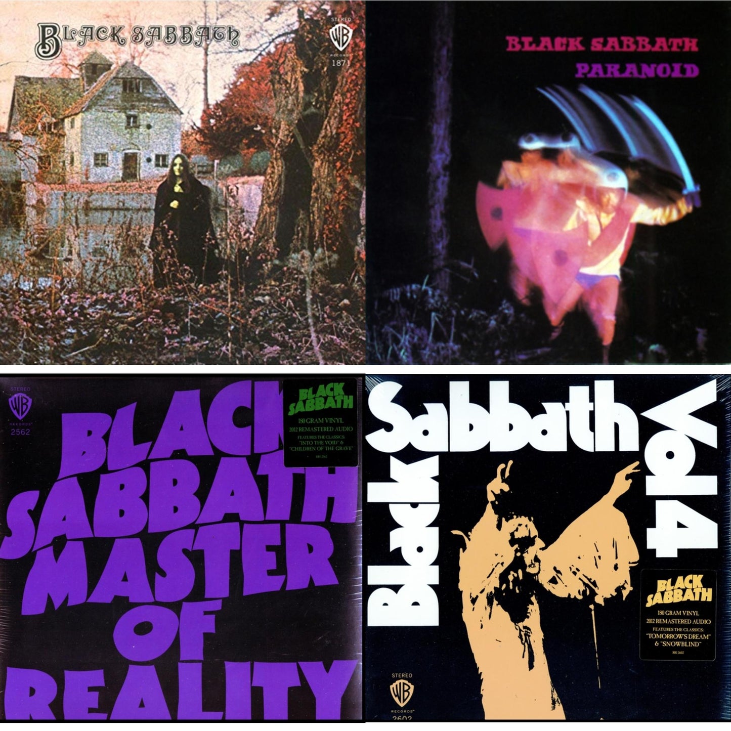 Vol. 4 (180G) & Black Sabbath (180G) & Master Of Reality (180G) & Paranoid