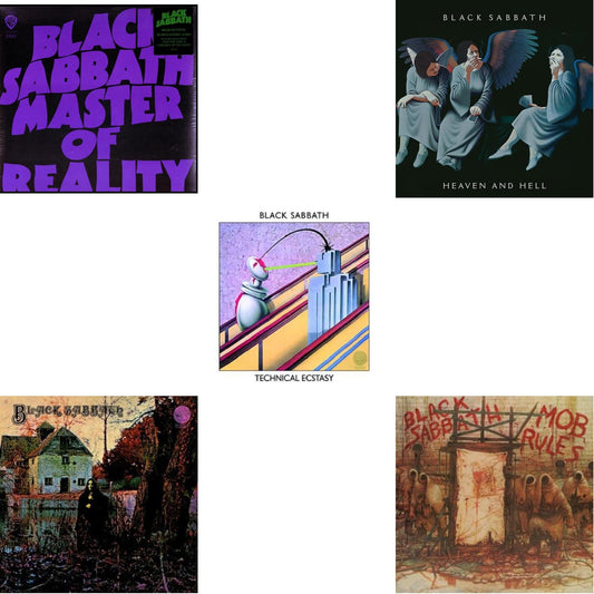 Master Of Reality (180G) & Black Sabbath (LP/CD) (180G) & Technical Ecstasy & Heaven & Hell (Deluxe/2LP) & Mob Rules (Deluxe/2LP)