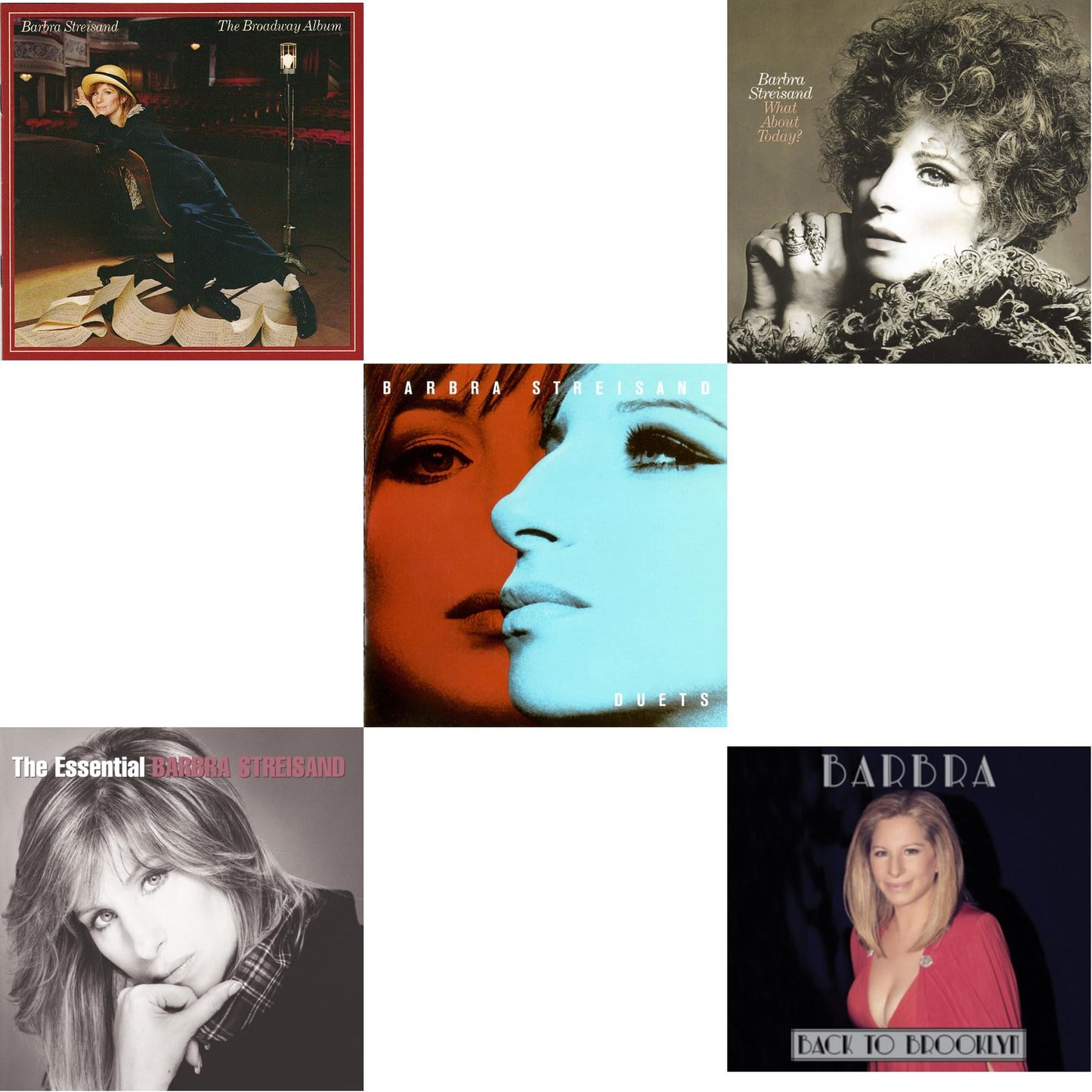 Broadway Album & Essential Barbra Streisand & Duets & What About Today & Back To Brooklyn