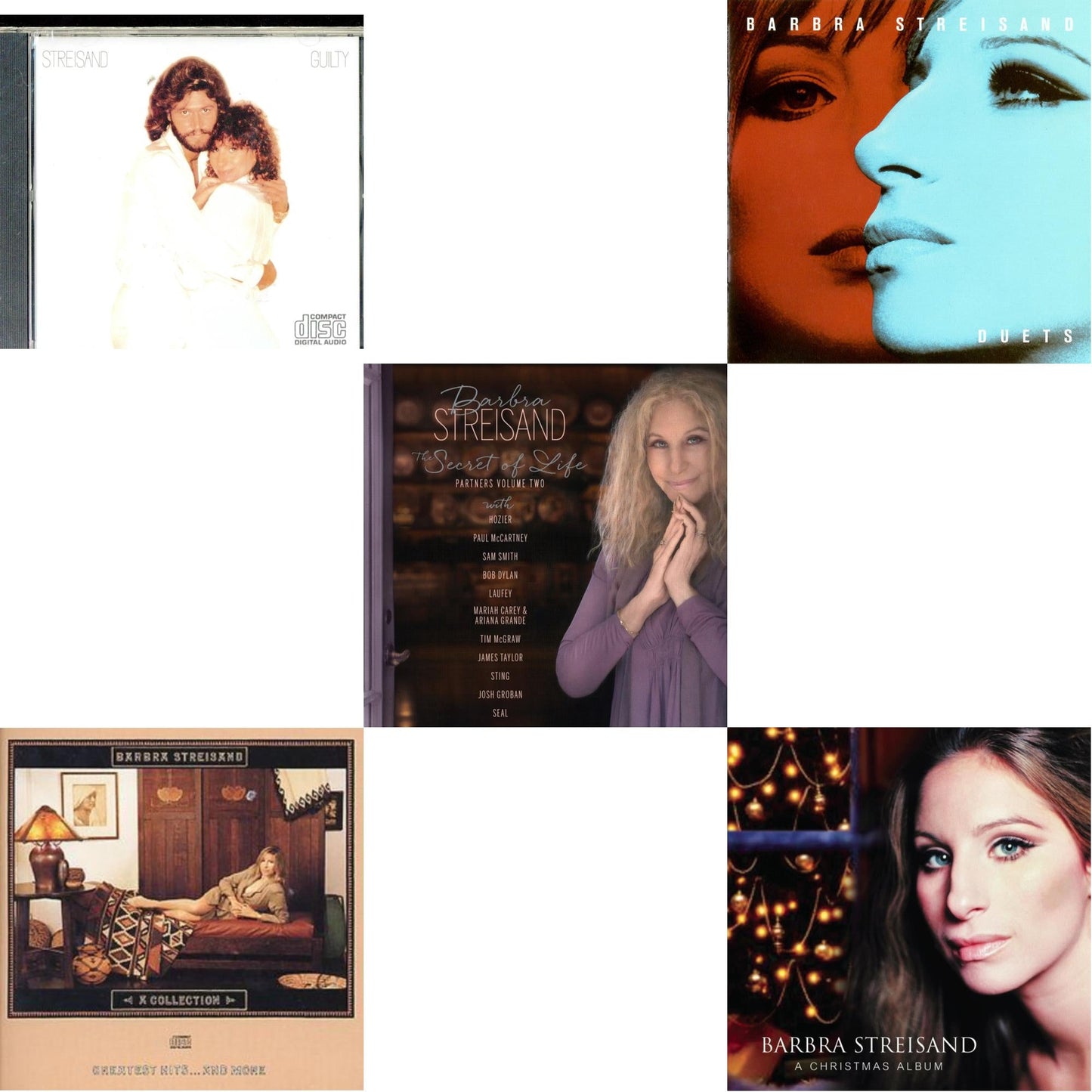 Guilty & Collection: Greatest Hits & More & Secret Of Life: Partners, Volume 2 & Duets & Christmas Album