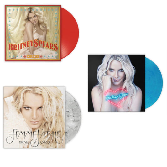 Circus (Red LP Vinyl/Import) & Britney Jean (Blue Marbled LP Vinyl/Import) & Femme Fatale (Light Grey Marbled LP Vinyl/Import)