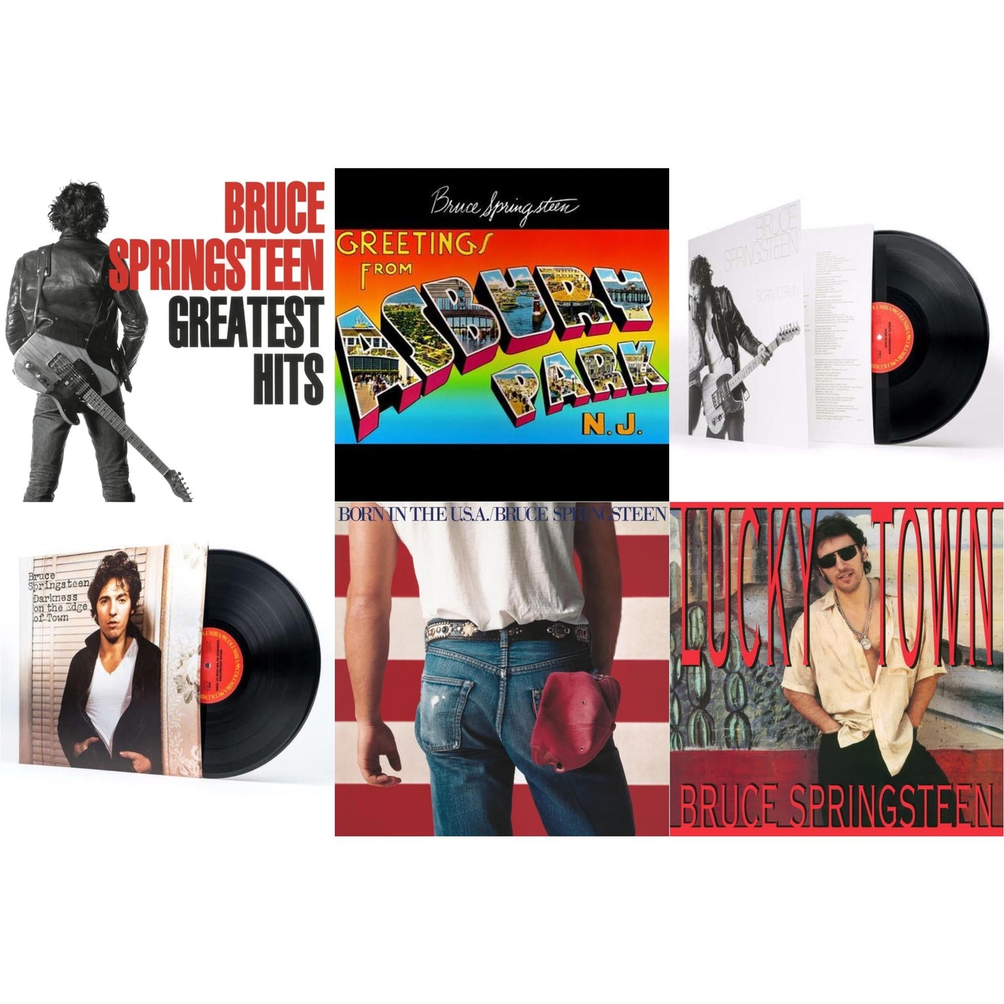 Greatest Hits (2 LP/150G Vinyl/Dl Code) & Greetings From Asbury Park N.J. (180G) & Born To Run (180G/Gatefold) & Darkness On The Edge Of Town (180G) & Born In The U.S.A. (180G) & Lucky Town (140G/Dl Code)