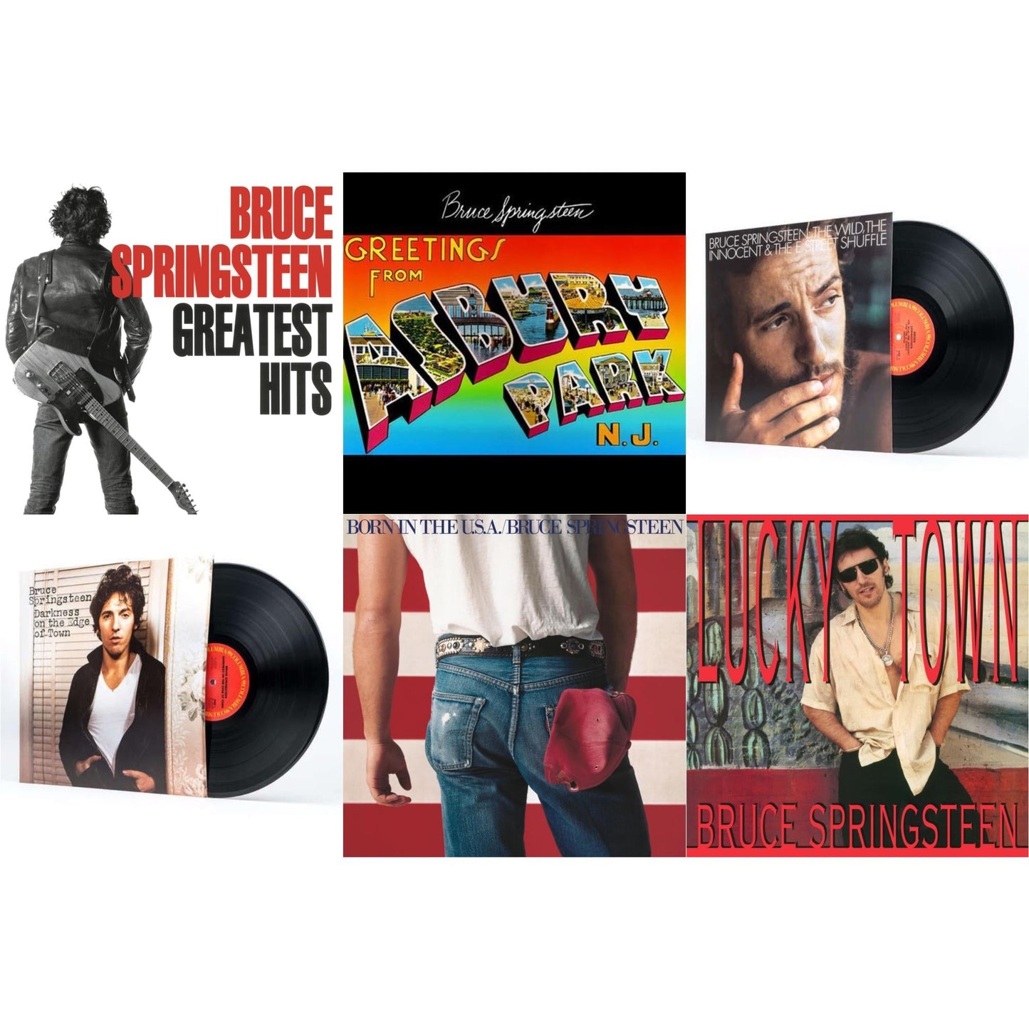Greatest Hits (2 LP/150G Vinyl/Dl Code) & Greetings From Asbury Park N.J. (180G) & Wild The Innocent & The E Street Shuffle (180G) & Darkness On The Edge Of Town (180G) & Born In The U.S.A. (180G) & Lucky Town (140G/Dl Code)
