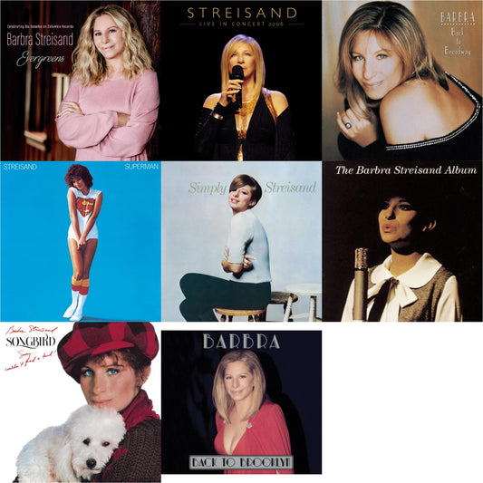 Evergreens : Celebrating Six Decades On Columbia Records & Streisand: Live In Concert 2006 & Back To Broadway & Superman & Simply Streisand & Barbra Streisand Album & Songbird & Back To Brooklyn