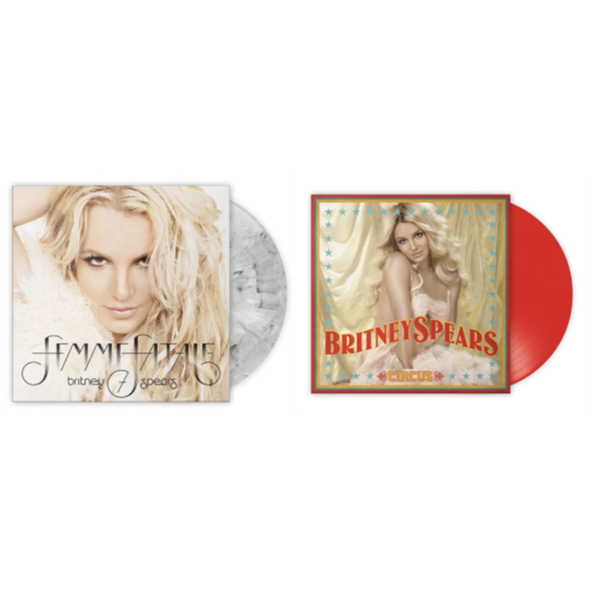 This is a 2 LP Vinyl SKU bundle.
1.This LP Vinyl is brand new.Format: LP VinylMusic Style: Dance-popThis item's title is: Femme Fatale (Light Grey Marbled LP Vinyl/Import)Artist: Britney SpearsLabel: SONY MUSIC CMGBarcode: 196587791919Release Date: 5/26/2023
2.