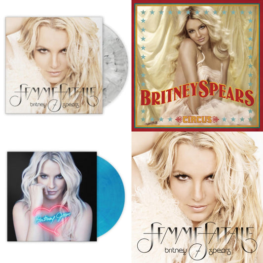 Circus & Femme Fatale & Britney Jean (Blue Marbled LP Vinyl/Import) & Femme Fatale (Light Grey Marbled LP Vinyl/Import)