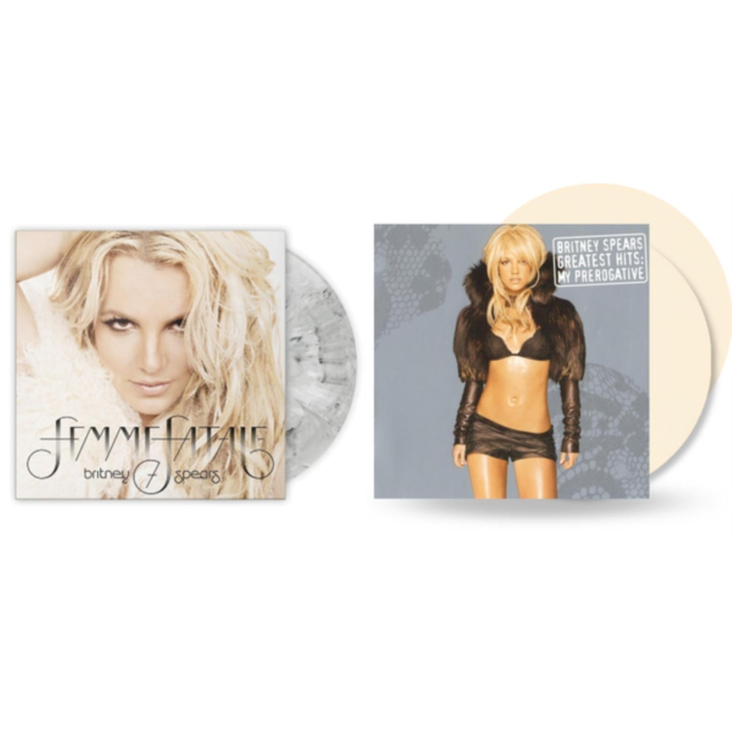 This is a 2 LP Vinyl SKU bundle.
1.This LP Vinyl is brand new.Format: LP VinylMusic Style: Dance-popThis item's title is: Femme Fatale (Light Grey Marbled LP Vinyl/Import)Artist: Britney SpearsLabel: SONY MUSIC CMGBarcode: 196587791919Release Date: 5/26/2023
2.
