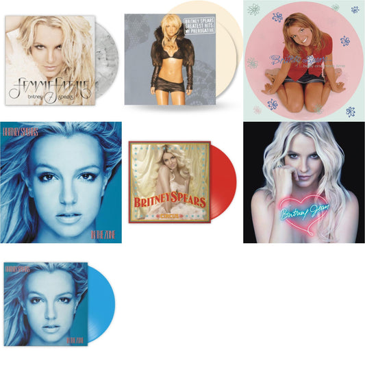 Baby One More Time (Picture Disc/140G/Dl Code) & In The Zone & Britney Jean & In The Zone (Blue LP Vinyl/Import) & Circus (Red LP Vinyl/Import) & Femme Fatale (Light Grey Marbled LP Vinyl/Import) & Greatest Hits: My Prerogative (2LP/Cream Vinyl/Import)