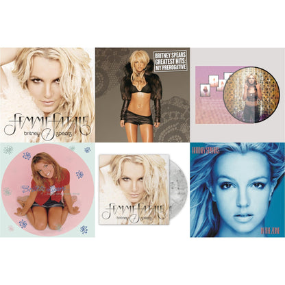 This is a 6 LP Vinyl SKU bundle.
1.This LP Vinyl is brand new.Format: LP VinylMusic Style: Dance-popThis item's title is: Baby One More Time (Picture Disc/140G/Dl Code)Artist: Britney SpearsLabel: LEGACYBarcode: 190758862613Release Date: 11/23/2018
2.This LP Vinyl is brand new.