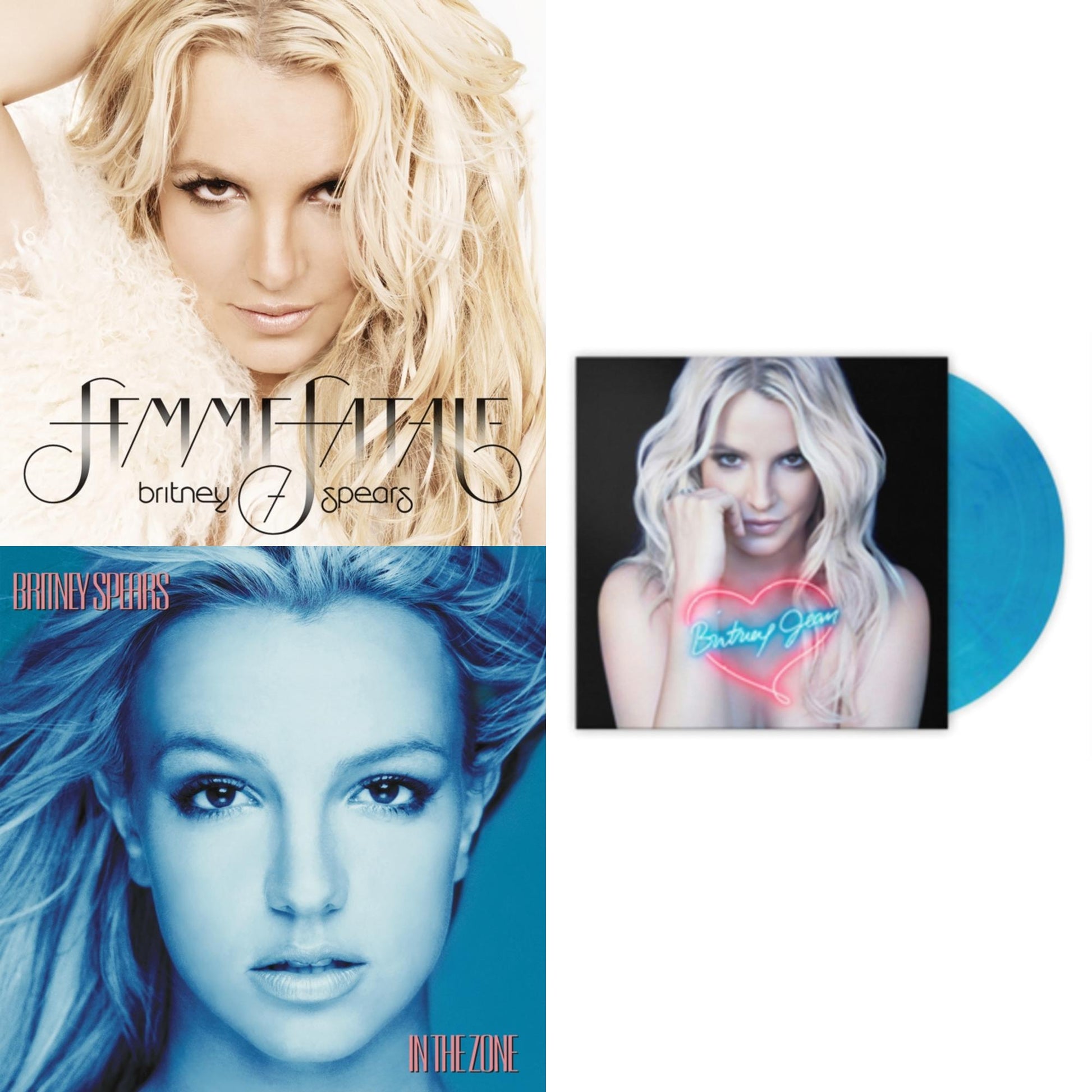 This is a 3 LP Vinyl SKU bundle.
1.This LP Vinyl is brand new.Format: LP VinylMusic Style: Dance-popThis item's title is: Femme FataleArtist: Britney SpearsLabel: LEGACYBarcode: 196587739119Release Date: 3/31/2023
2.This LP Vinyl is brand new.