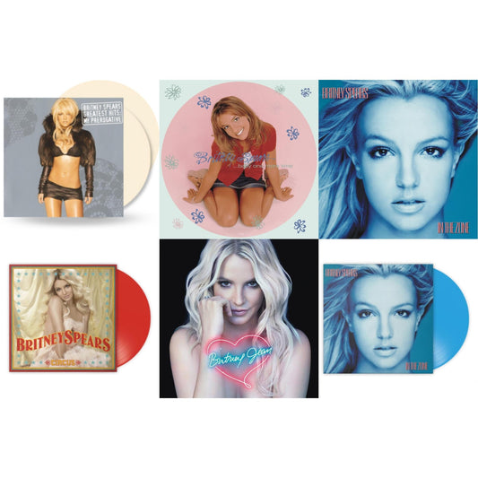 This is a 6 LP Vinyl SKU bundle.
1.This LP Vinyl is brand new.Format: LP VinylMusic Style: Dance-popThis item's title is: Baby One More Time (Picture Disc/140G/Dl Code)Artist: Britney SpearsLabel: LEGACYBarcode: 190758862613Release Date: 11/23/2018
2.This LP Vinyl is brand new.