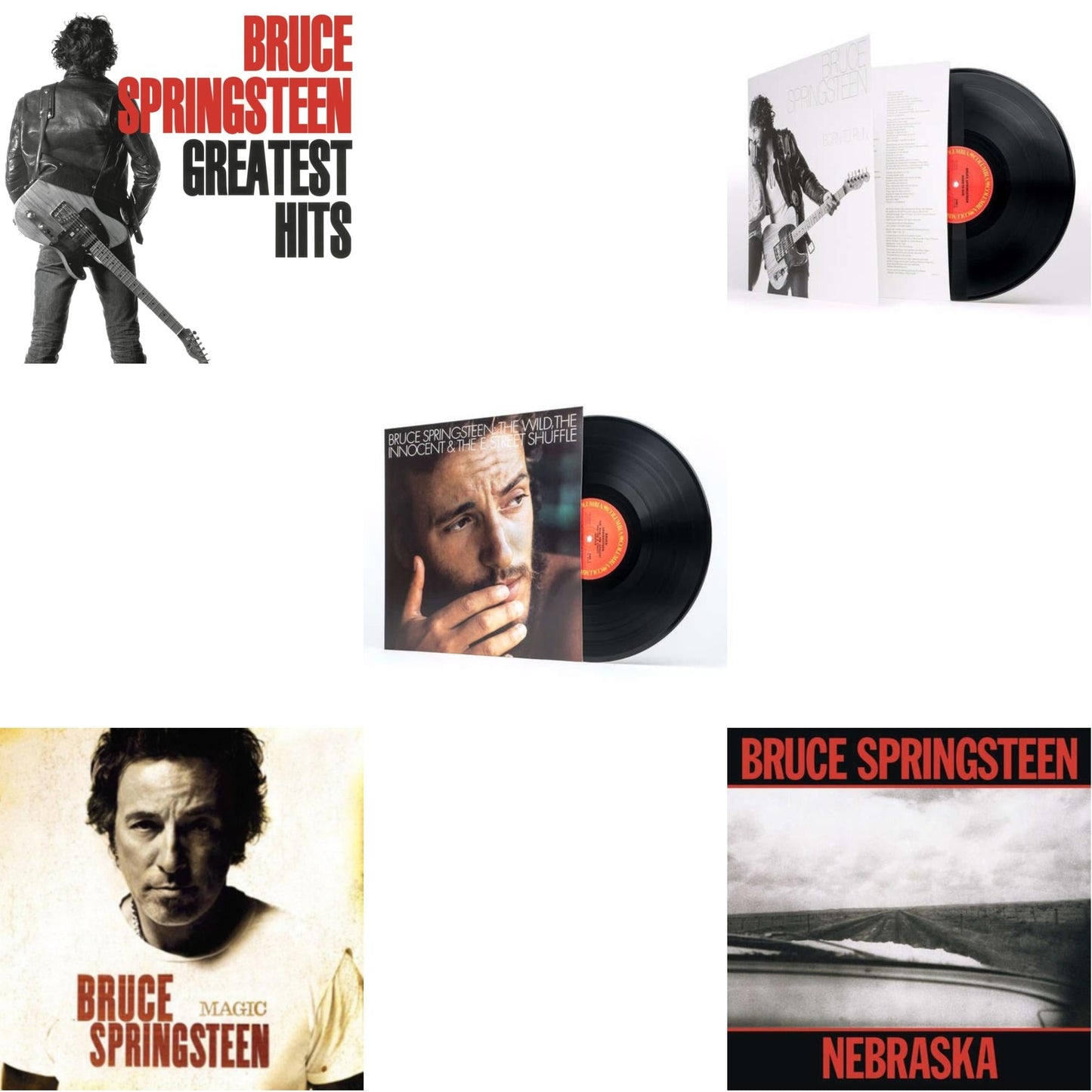 Greatest Hits (2 LP/150G Vinyl/Dl Code) & Magic (180G) & Wild The Innocent & The E Street Shuffle (180G) & Born To Run (180G/Gatefold) & Nebraska (180G)